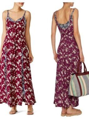 Cinq à Sept Nathalia Layered Printed Maxi Dress Size 2